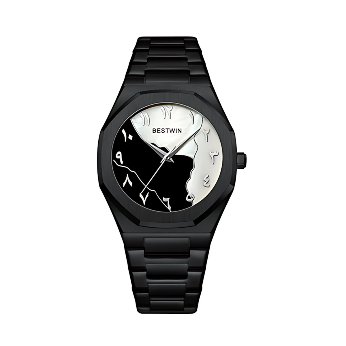 BestWin Arabic Stainless steel watch