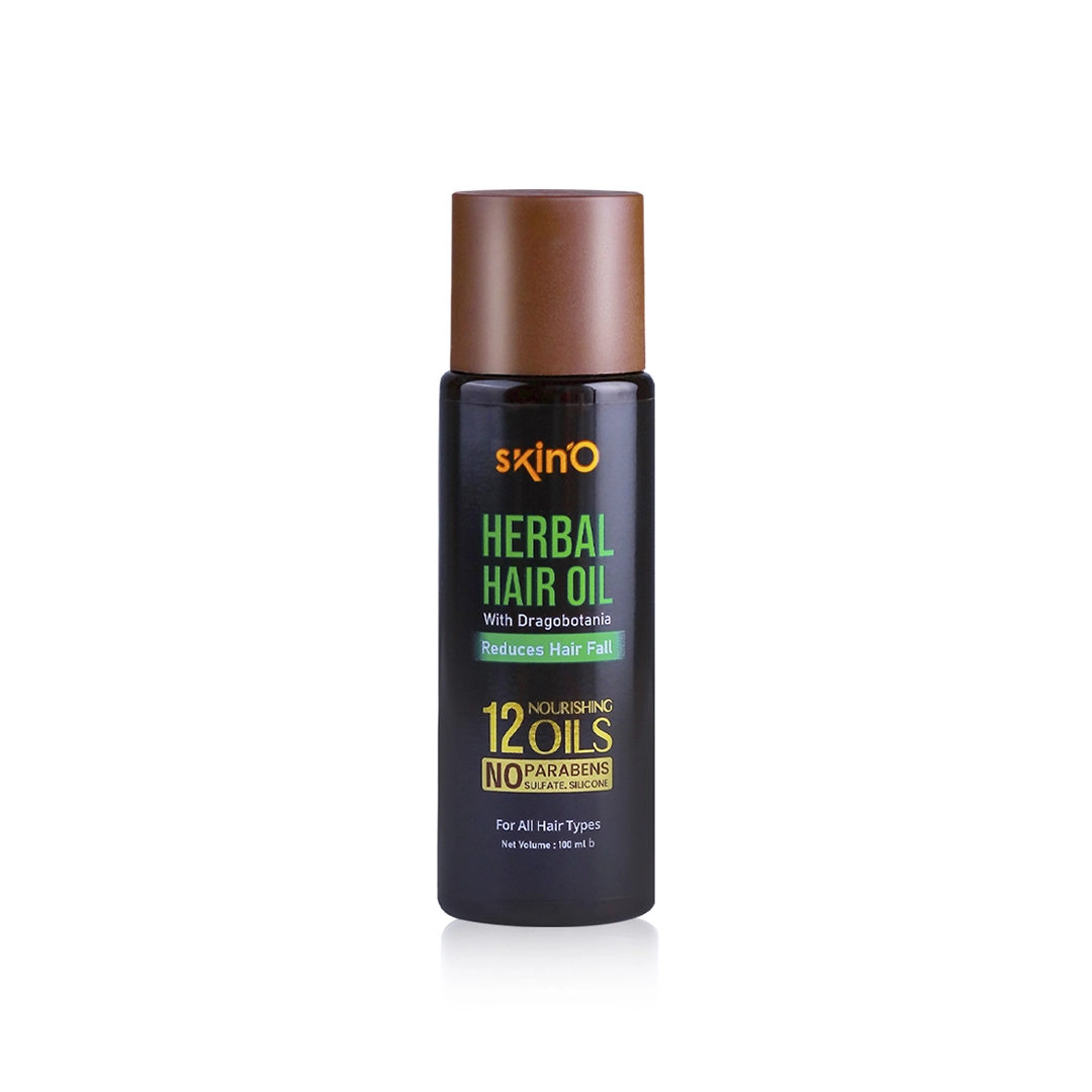 skinO Herbal Hair Oil With Dragobotania Reduces Hair fall 100ml