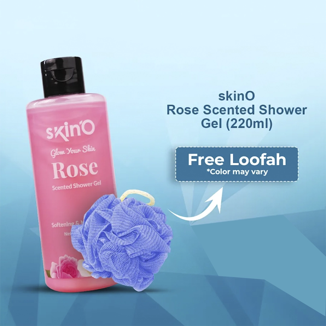 skinO Rose Scented Shower Gel 220ml 2