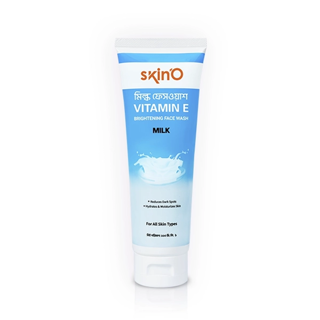 skinO Vitamin E Brightening Facewash (Milk) 110ml