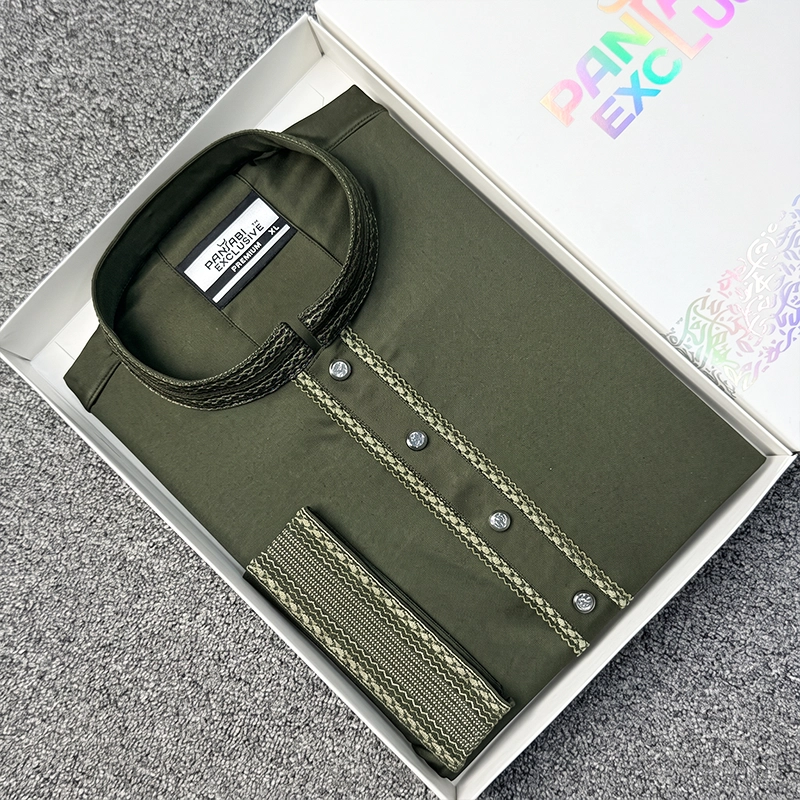 Premium Chaina Bamboo Cotton Panjabi
