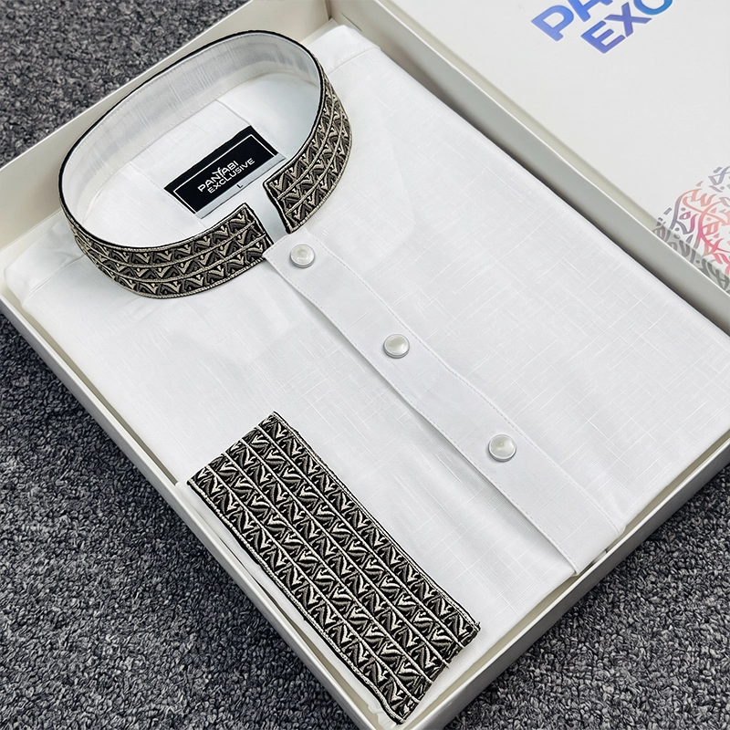 Chaina Slab Cotton ( White )