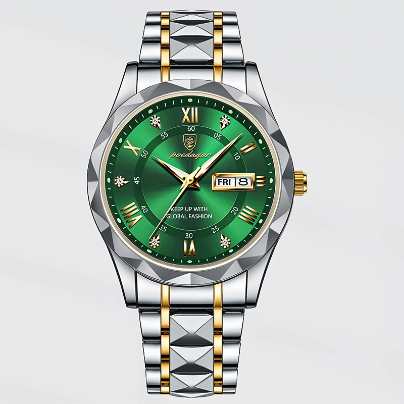 Poedagar 615 Stainless Steel Watch for men - Green