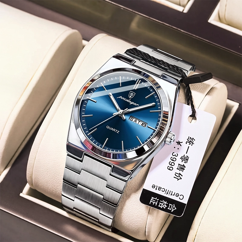 Poedagar 930 Stainless Steel Men Watch  - blue