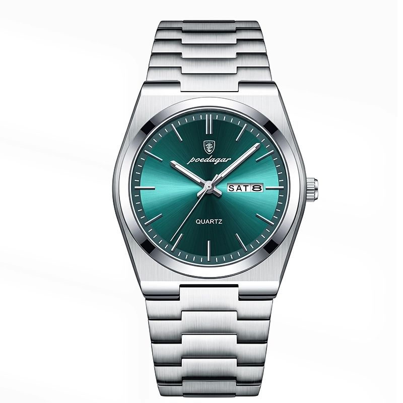 Poedagar 930 Stainless Steel Men Watch - Green