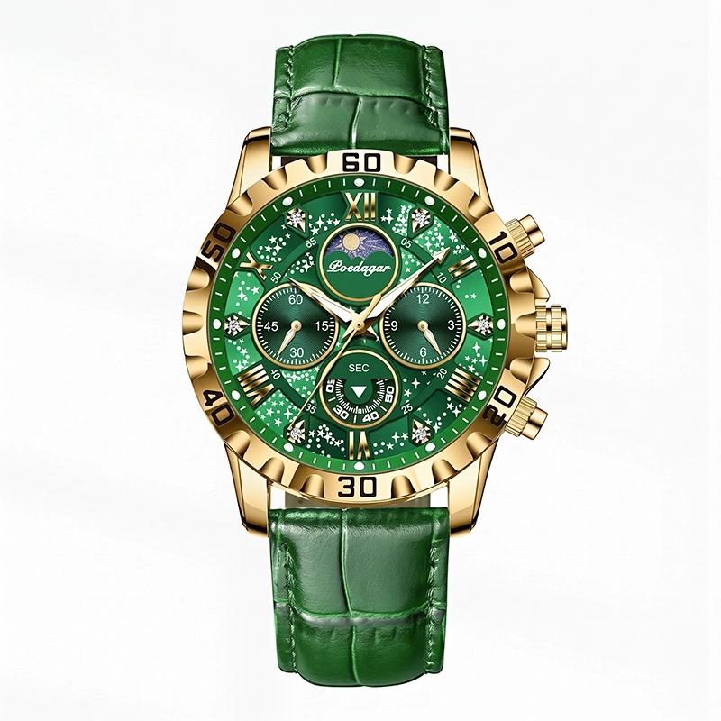 POEDAGAR 973 Leather- Green Gold